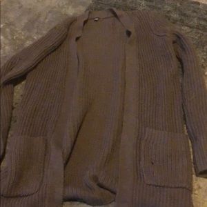 Long sweater cardigan
